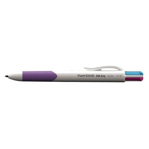 Vierfarb-Kugelschreiber InkJoy Quattro 1,0mm hellgrün, magenta, türkis, violett Papermate S0977270 Produktbild Front View L