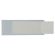 Sichtfenster Uni-Schildchen für Briefkörbe 53x19mm weiß Kunststoff Leitz 6004-00-01 (BTL=50 STÜCK) Produktbild