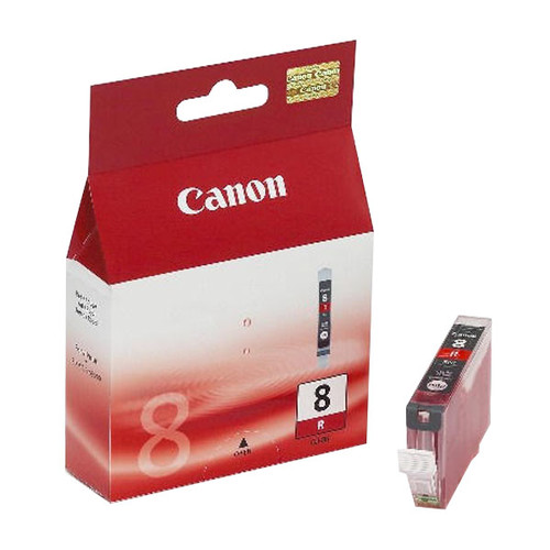 Tintenpatrone CLI-8R für Canon Pixma IP4200/IP5200/MP500 13ml rot Canon 0626b001 Produktbild Front View L