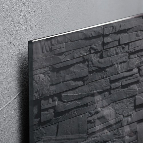 Glas-Magnetboard artverum 480x480x15mm Design Schiefer-Stone inkl. Magnete Sigel GL169 Produktbild Additional View 5 L
