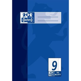 Heft Oxford A5 Lineatur 9 liniert mit freiem Rand 32Blatt 90g Optik Paper 100050381 Produktbild
