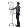 Flipchart-Tafel Mobil 67x95cm 10kg Rundfuß mit Rollen Franken FC81 Produktbild Additional View 1 S