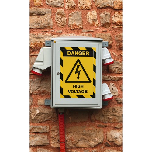 Magnetrahmen MAGNETIC SECURITY A4 gelb/schwarz magnetisch Durable 4945-130 (PACK=5 STÜCK) Produktbild Additional View 4 L