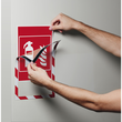 Magnetrahmen MAGNETIC SECURITY A4 rot/weiß magnetisch Durable 4945-132 (PACK=5 STÜCK) Produktbild Additional View 2 S