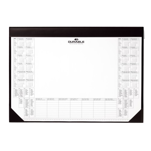 Schreibunterlage mit Block schwarz Durable 7291-01 Produktbild Front View L
