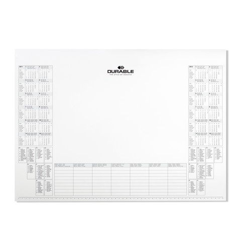 Ersatzblock für Schreibunterlage mit Kalender 2 Jahre 41x57cm Durable 7292-02 Produktbild Front View L