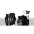Prospektständer SORTER mit 3 Fächer 209x224x163mm schwarz HAN16200-13 Produktbild Additional View 1 S