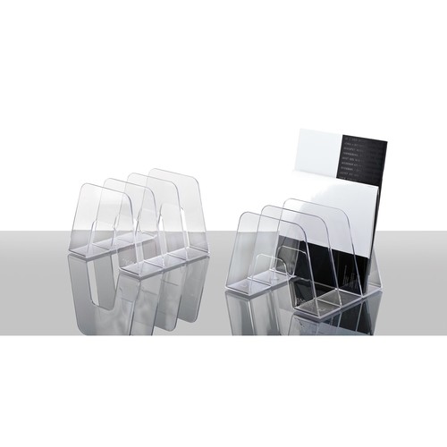 Prospektständer SORTER mit 3 Fächer 209x224x163mm glasklar HAN 16200-23 Produktbild Additional View 1 L
