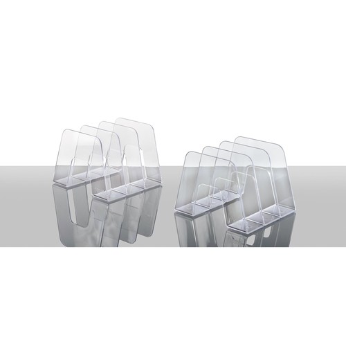 Prospektständer SORTER mit 3 Fächer 209x224x163mm glasklar HAN 16200-23 Produktbild Additional View 2 L