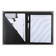 Schreibmappe A4 schwarz Lederimitat Alassio 30099 Produktbild