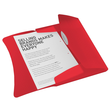 Dokumentenmappe Vivida mit 3 Klappen A4 für 150Blatt transparent rot PP Esselte 624042 Produktbild