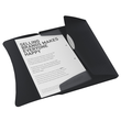 Dokumentenmappe Vivida mit 3 Klappen A4 für 150Blatt transparent schwarz PP Esselte 624043 Produktbild