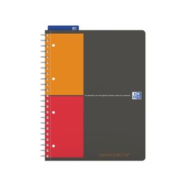 Collegeblock International Managerbook A4+ kariert 4-fach Lochung mit Register Optik Paper weiß Oxford 400010756 Produktbild