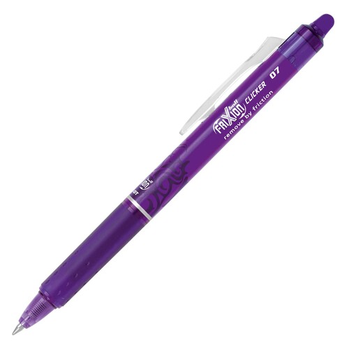 Tintenroller mit Radierspitze Frixion violett Ball Clicker mit Clip BLRT-FR7 0,4mm Pilot 2270008 Produktbild