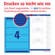 Rückenschilder zum Bedrucken 61x192mm kurz breit auf A4 Bögen blau selbstklebend Zweckform L4767-100 (PACK=400 STÜCK) Produktbild Additional View 3 S