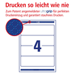 Rückenschilder zum Bedrucken 61x192mm kurz breit auf A4 Bögen recycling weiß selbstklebend Zweckform LR4761-25 (PACK=120 STÜCK) Produktbild Additional View 3 S
