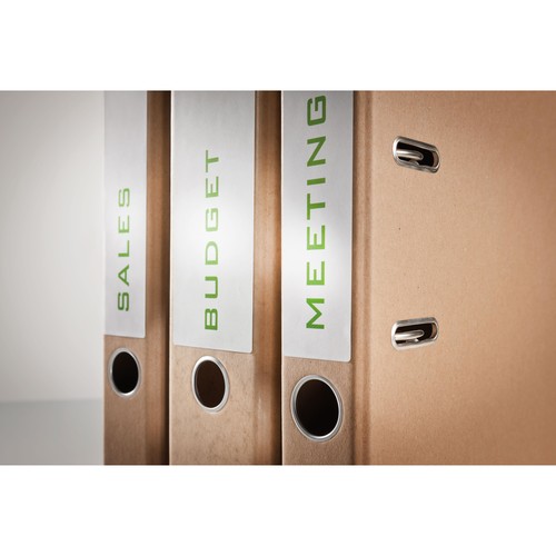 Rückenschilder zum Bedrucken 61x192mm kurz breit auf A4 Bögen recycling weiß selbstklebend Zweckform LR4761-25 (PACK=120 STÜCK) Produktbild Additional View 8 L