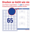 Etiketten Inkjet+Laser+Kopier 38x21,2mm auf A4 Bögen weiß Zweckform 3666-200 (PACK=14300 STÜCK) Produktbild Additional View 3 S