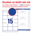 Etiketten Inkjet+Laser+Kopier 70x50,8mm auf A4 Bögen weiß Zweckform 3669-200 (PACK=3300 STÜCK) Produktbild Additional View 3 S