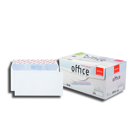 Briefumschlag ohne Fenster DIN lang 114x229mm mit Haftklebung 80g weiß ELCO 74532.12 (PACK=200 STÜCK) Produktbild