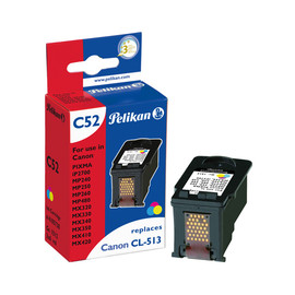 Tintenpatrone Gr. 1512 (CL-513) für Pixma IP2700/MP240/MX420 mit Chip 3x6ml tricolor Pelikan 4105738 Produktbild