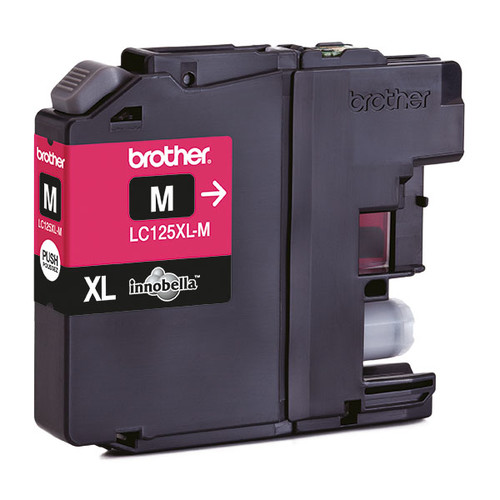 Tintenpatrone für DCP-J4110/MFC-J4410DW 15ml magenta Brother LC-125XLM Produktbild Front View L