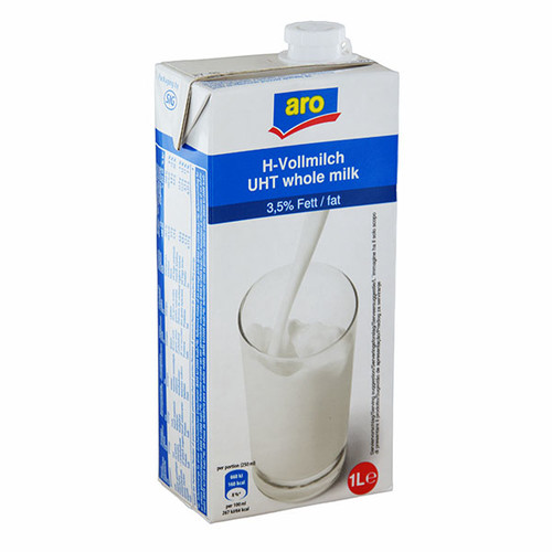 H-Milch 3,5% Fett (BTL=1 LITER) Produktbild Front View L