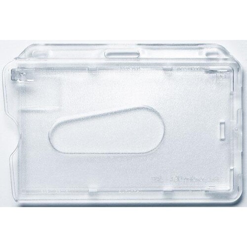 Ausweishülle Kartenhalter für 86x54mm transparent quer matt Nr. 36 Produktbild Front View L