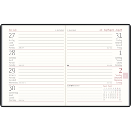 Taschenplaner 2026 8x11cm 1Woche/1Seite farbig sortiert Zettler 660-1001 Produktbild