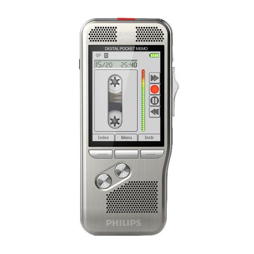 Diktiergerät Digital Pocket Memo inkl. SD Karte, Software Philips DPM8200/00 Produktbild Front View L