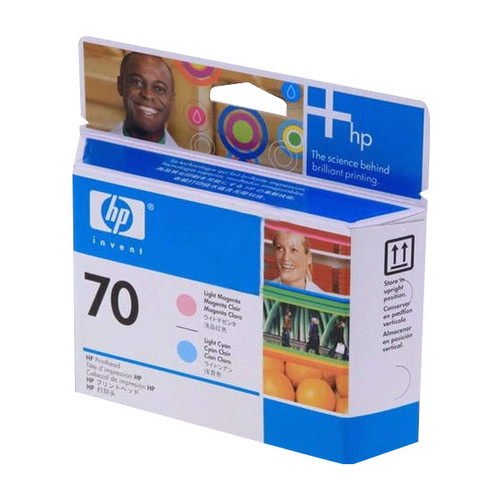 Druckkopfpatrone 70 für HP DesignJet Z 2100 130ml light cyan + light magenta HP C9405A Produktbild Front View L