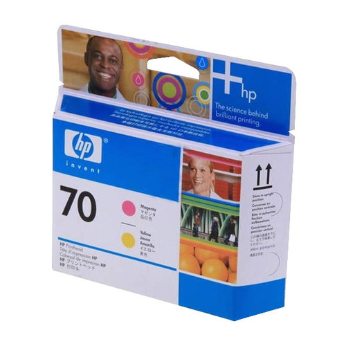 Druckkopfpatrone 70 für HP DesignJet Z 2100 130ml magenta + yellow HP C9406A Produktbild Front View L