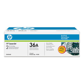Toner 36A Doppelpack für LaserJet M1120/1522/P1503 2x2000Seiten schwarz HP CB436AD (PACK=2 STÜCK) Produktbild