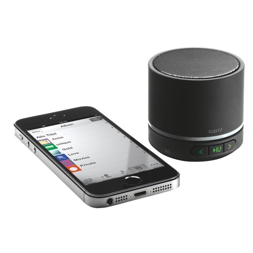 Bluetooth Lautsprecher Mini Mobile Complete schwarz Leitz 6358-00-95 Produktbild Additional View 2 L