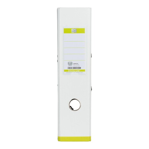 Ordner Oxford myColor A4 80mm weiß/hellgrün PP 100081032 Produktbild Front View L