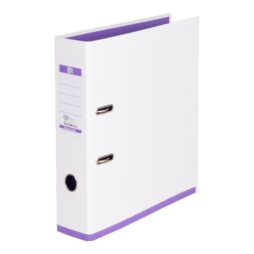 Ordner Oxford myColor A4 80mm weiß/violett PP 100081030 Produktbild Additional View 1 L