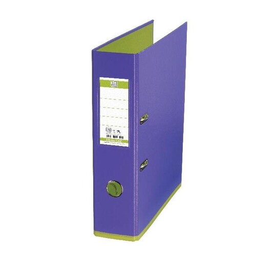 Ordner Oxford myColor A4 80mm violett/hellgrün PP 100081038 Produktbild Front View L