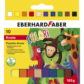 Plastilin Knetmasse in Kartonetui sortiert Eberhard Faber 572011 (PACK=10 STÜCK) Produktbild