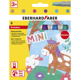 Gelmalstifte Metallic Set Kartonetui farbig sortiert Eberhard Faber 529106 (PACK=6 STÜCK) Produktbild