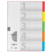 Register Blanko A4 225x300mm 5-teilig mehrfarbig Karton Pagna 32000-20 Produktbild