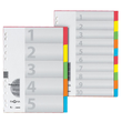 Register Blanko A4 225x300mm 5-teilig mehrfarbig Karton Pagna 32000-20 Produktbild Additional View 1 S