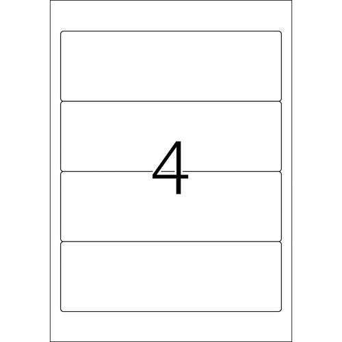Rückenschilder zum Bedrucken 61x192mm kurz breit auf A4 Bögen Movables weiß wiederablösbar Herma 10141 (PACK=400 STÜCK) Produktbild Additional View 2 L