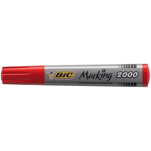 Permanentmarker 2000 1,7mm Rundspitze rot BIC 8209133 Produktbild Additional View 1 L