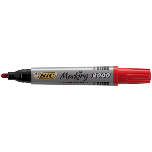 Permanentmarker 2000 1,7mm Rundspitze rot BIC 8209133 Produktbild Additional View 2 L