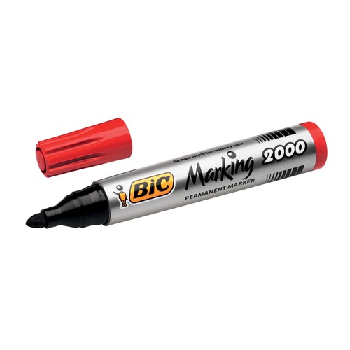 Permanentmarker 2000 1,7mm Rundspitze rot BIC 8209133 Produktbild Additional View 3 L