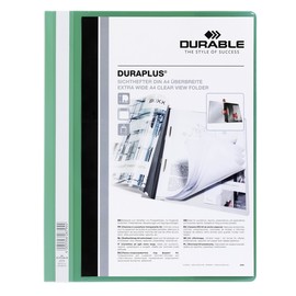 Präsentationshefter Duraplus A4 Überbreite grün Durable 2579-05 Produktbild