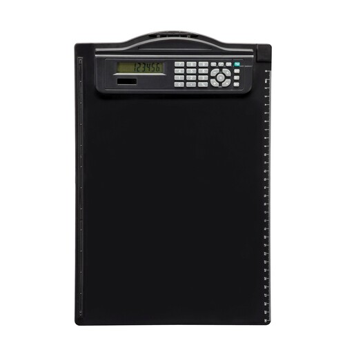 Klemmbrett A4 mit Rechner schwarz Maul 23254-90 Produktbild Front View L