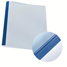 Thermo-Bindemappen A4 3mm blau +transparent Leinenoptik Leitz 39241 (PACK=100 STÜCK) Produktbild