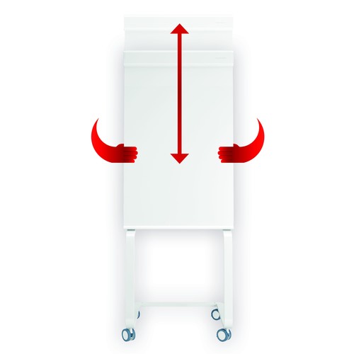 Design Flipchart-Tafel Evolution Plus Mobil 68x97cm mit Rollen Magnetoplan 1227050 Produktbild Additional View 4 L