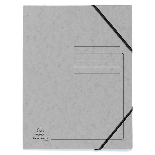 Eckspanner A4 GZ dunkelgrau Karton Exacompta 555471E Produktbild